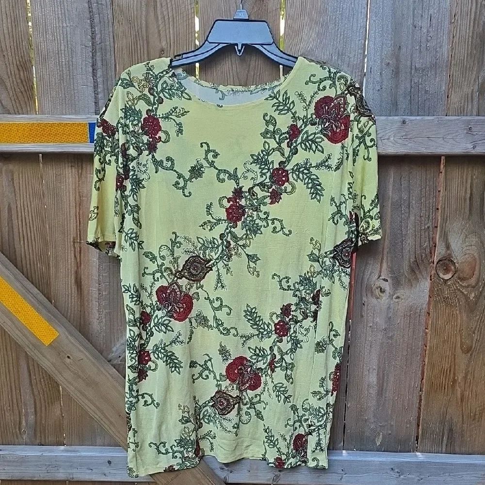 Yellow Floral Top